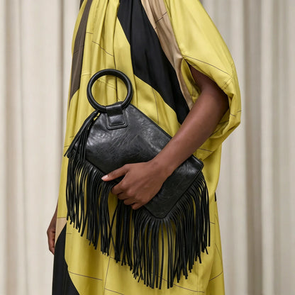 Vintage Y2K Fringed Clutch Handbag
