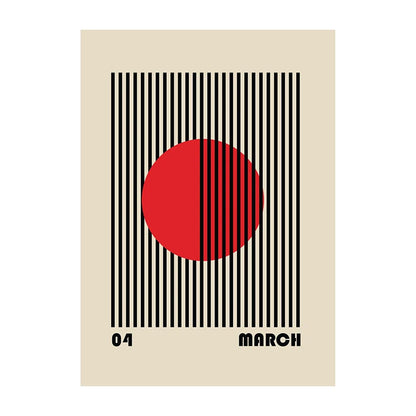 Bauhaus Geometric Abstract Art Poster – Minimalist Wall Print