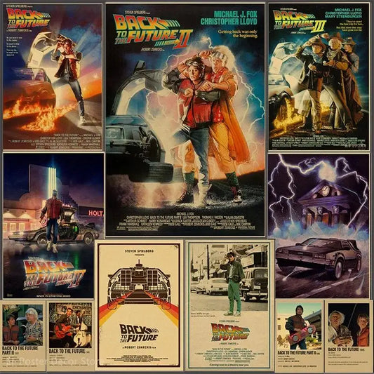 Back to the Future Poster – Retro Vintage Movie Wall Art Print
