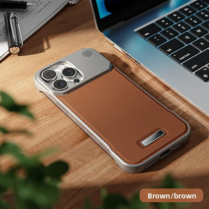 Magnetic PU Leather Aromatherapy Case for iPhone 17 Pro Max