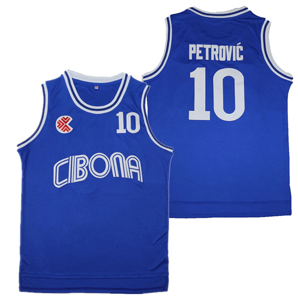 Retro Basketball Jersey – Embroidered Outdoor Sportswear
