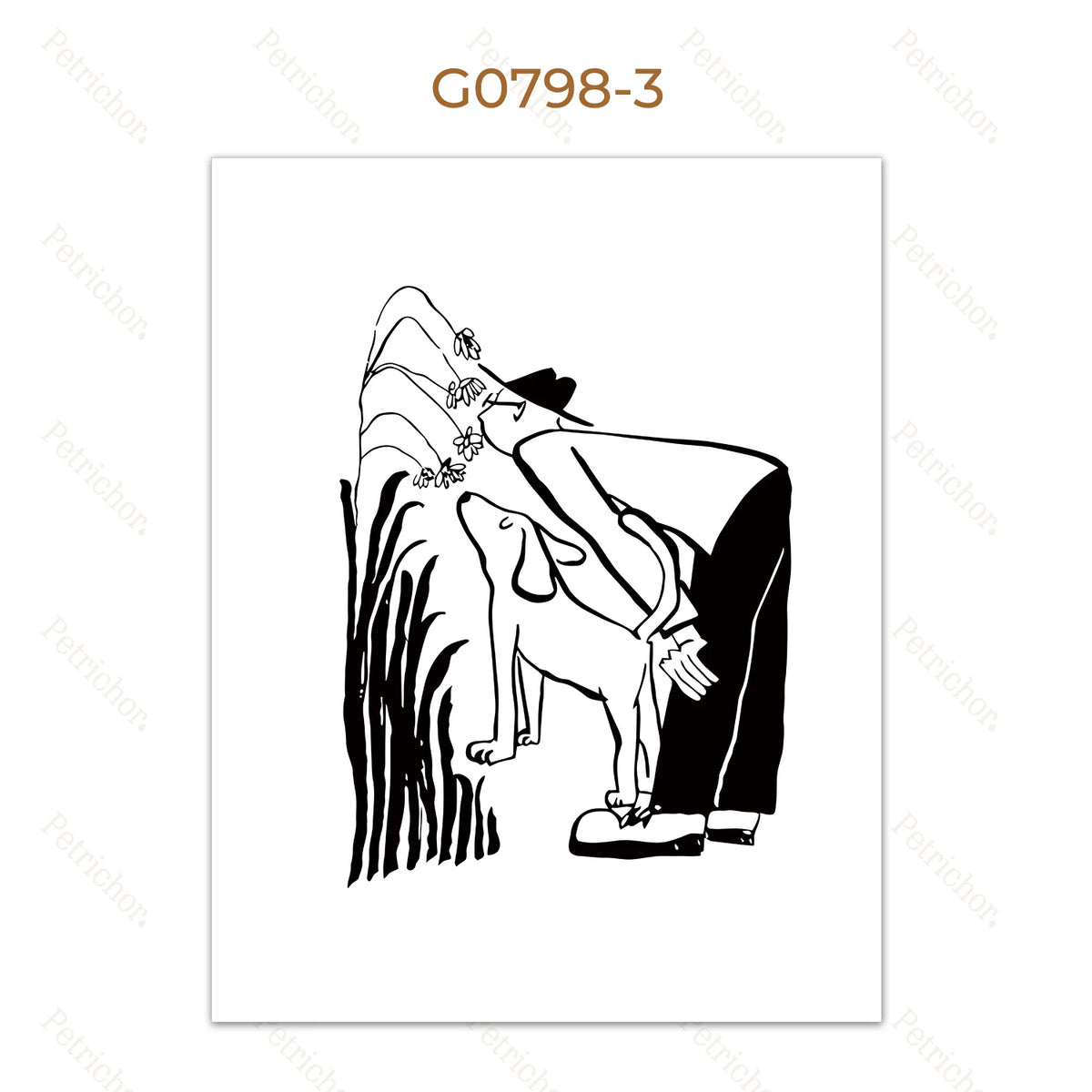 Minimalist Black and White Line Art Canvas Wall Art Print