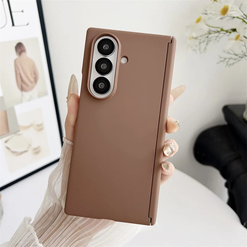 Samsung Galaxy Z Fold Case – Soft-Touch Solid Color Full Cover