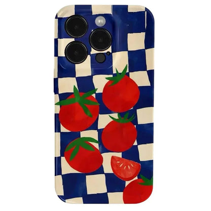 Tomato Art Glossy Hard PC Phone Case for Google Pixel 7 8 9 10 Series