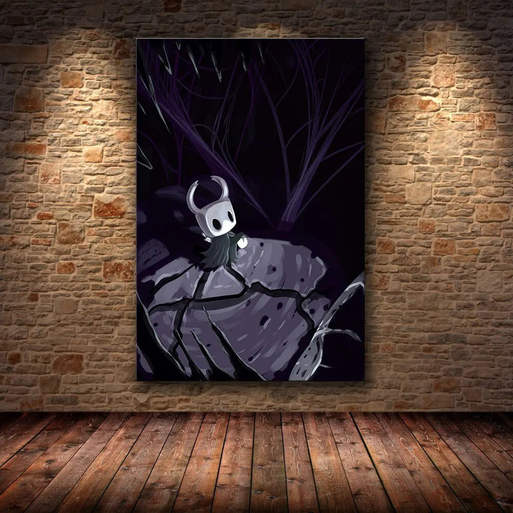 Hollow Knight Hornet Canvas Poster – Video Game Wall Art Print
