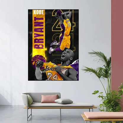Kobe Bryant Black Mamba Poster – Basketball Wall Art