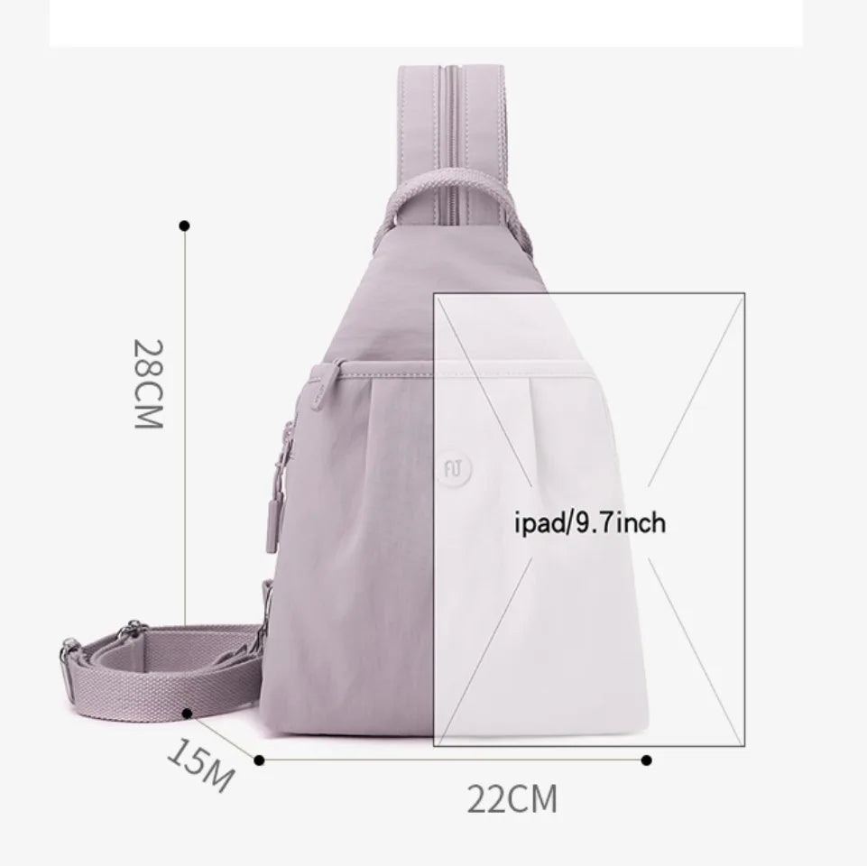 Waterproof Sling Crossbody Bag Women Multi-Functional Backpack