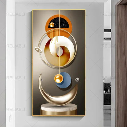 Abstract Geometric Wall Art Canvas Poster – Modern Nordic Decor