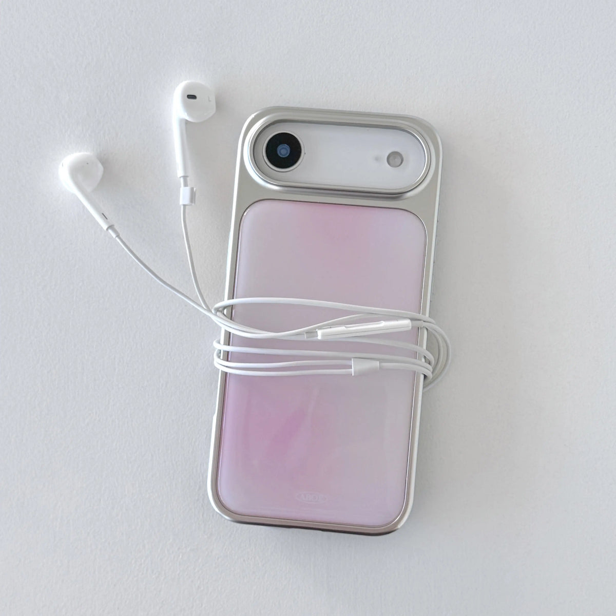 Pink Blur iPhone Case – Luxury Gold Frame Star Design