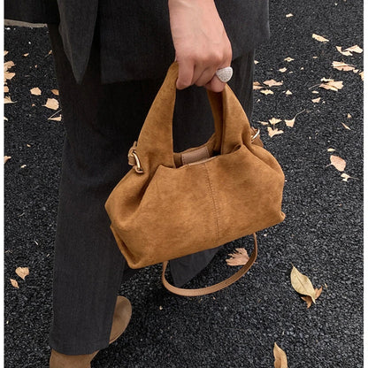 French Cloud Dumpling Bags Brand Design Frosted New Fashion Handbag