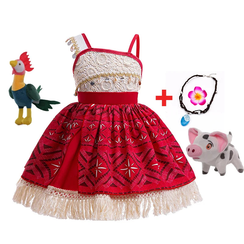 Moana Dress Costume For Girls Halloween Party