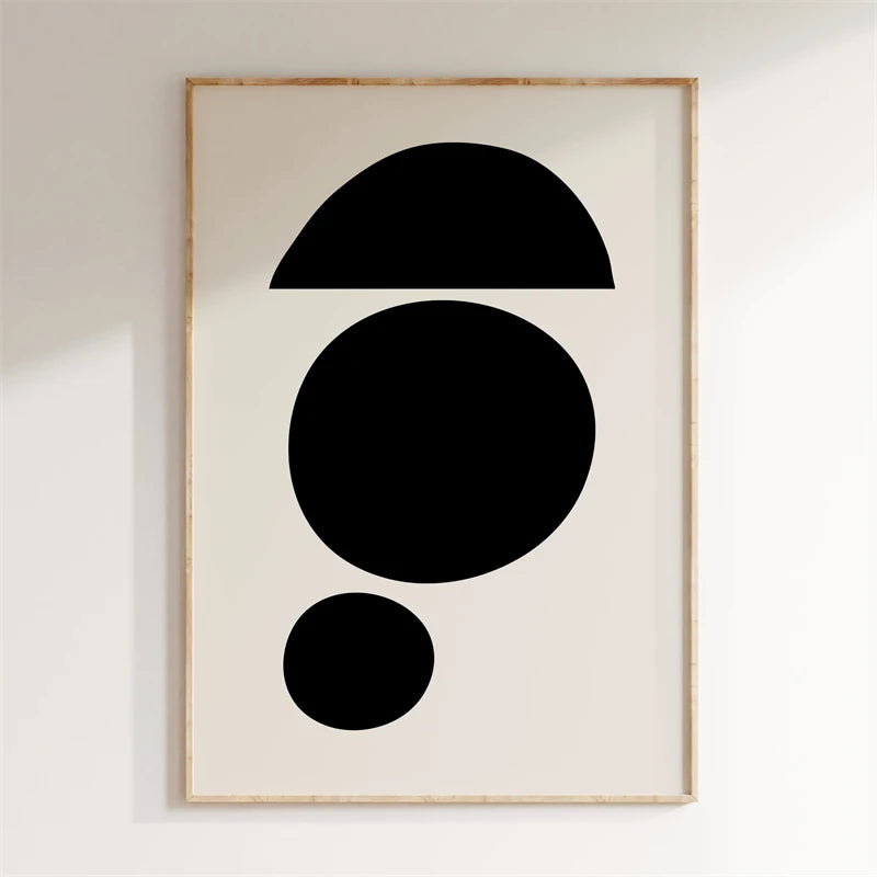 Minimalist Abstract Geometric Canvas Wall Art Poster