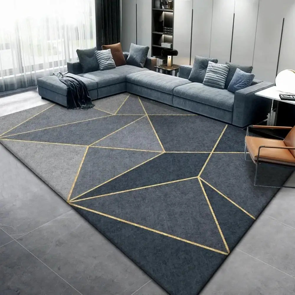 Modern Geometric Area Rug – Living Room, Bedroom & Dining