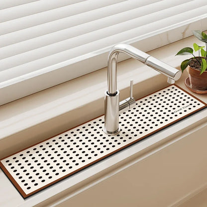 Diatomaceous Earth Sink Drain Mat – Absorbent Kitchen Faucet Mat