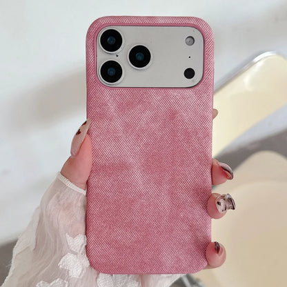 Denim iPhone Case – Slim Fabric Cover for iPhone 11–17 Series
