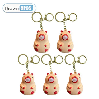 Capybara Squeeze Bubble Keychain Toy