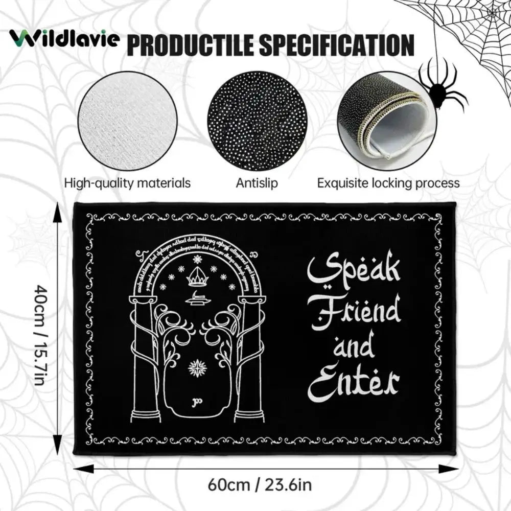 Speak Friend and Enter Doormat – Fantasy Welcome Mat
