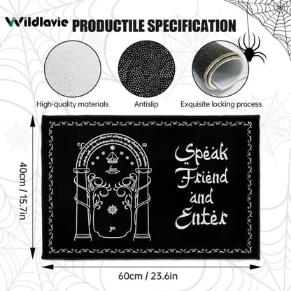 Speak Friend and Enter Doormat – Fantasy Welcome Mat
