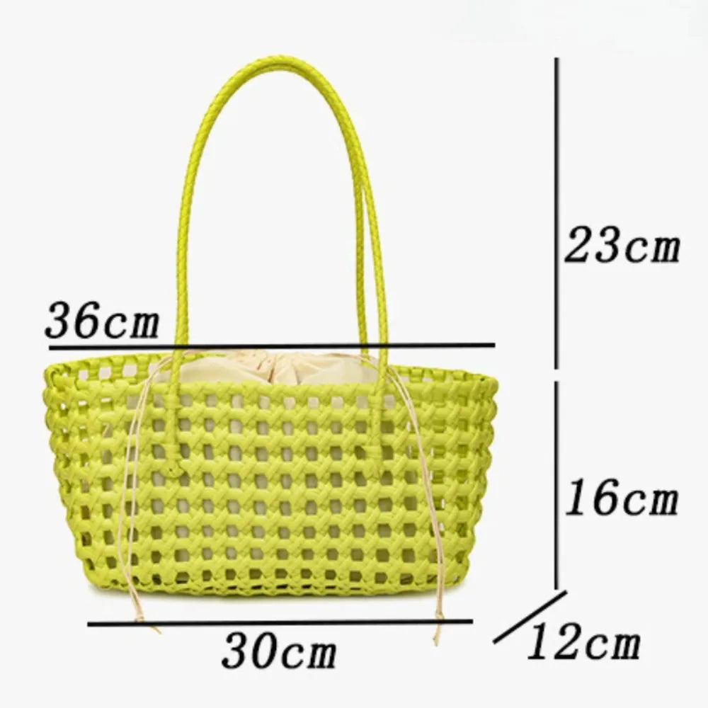 Vegetable Basket Women Straw Bags