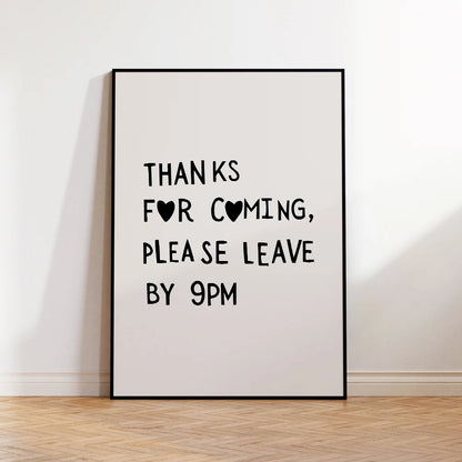More Amor Por Favor Wall Art Print – Minimalist Heart Poster