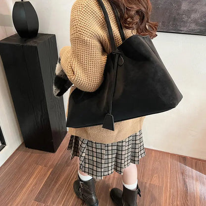 Vintage Casual Tote Bag New Large-capacity Handbag