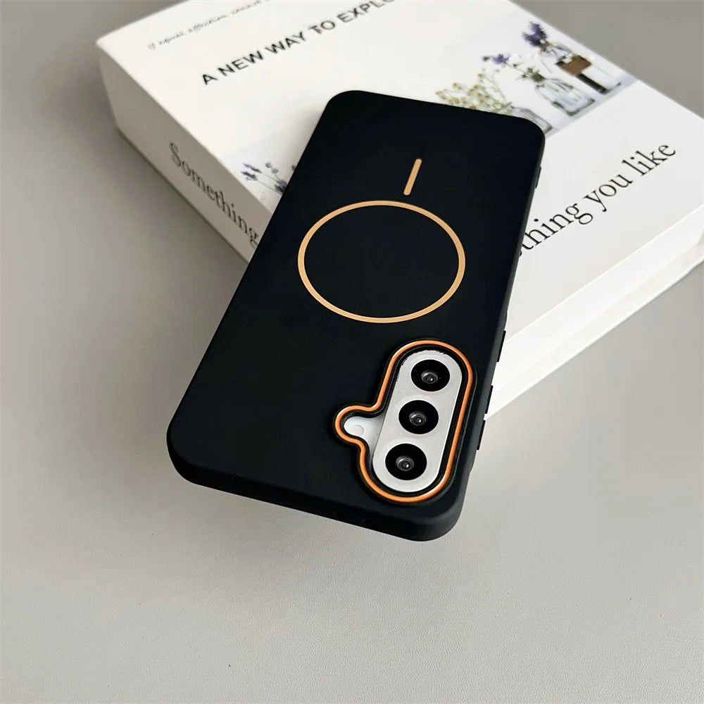 Slim Matte Magnetic Case for Samsung Galaxy S25 S24 S23 S22 Ultra A-Series | Wireless Charging