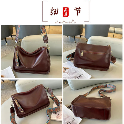 Women's Cowhide Genuine Leather Shoulder Bag
