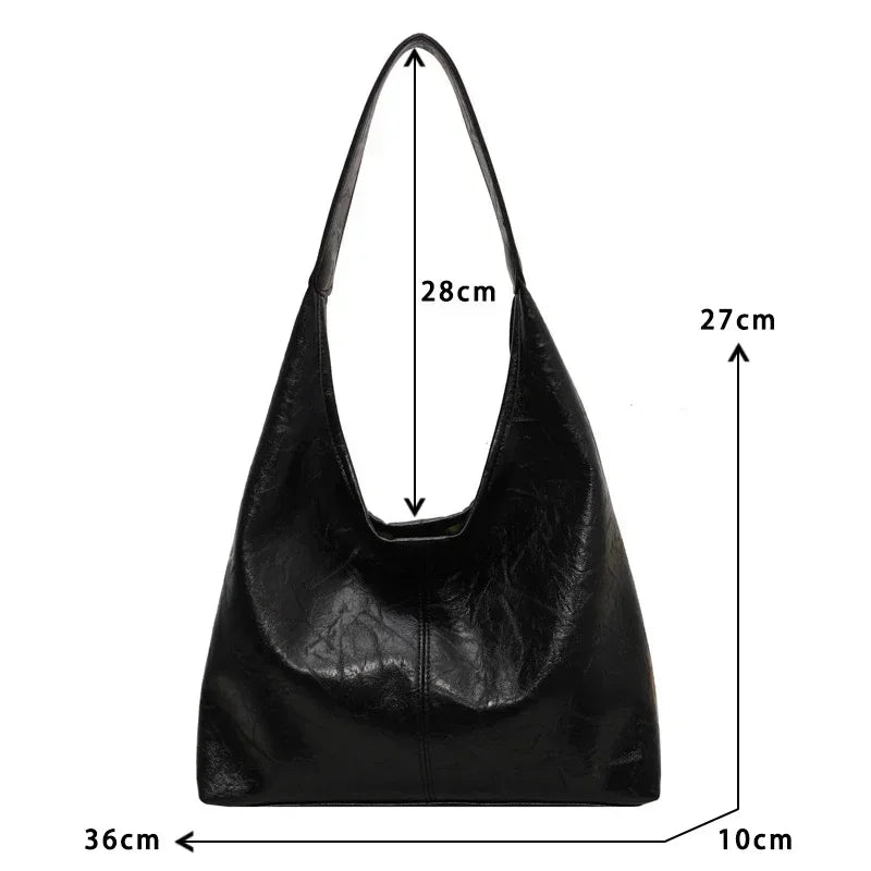 Soft PU Leather Shoulder Bag for Women Wedding Totes