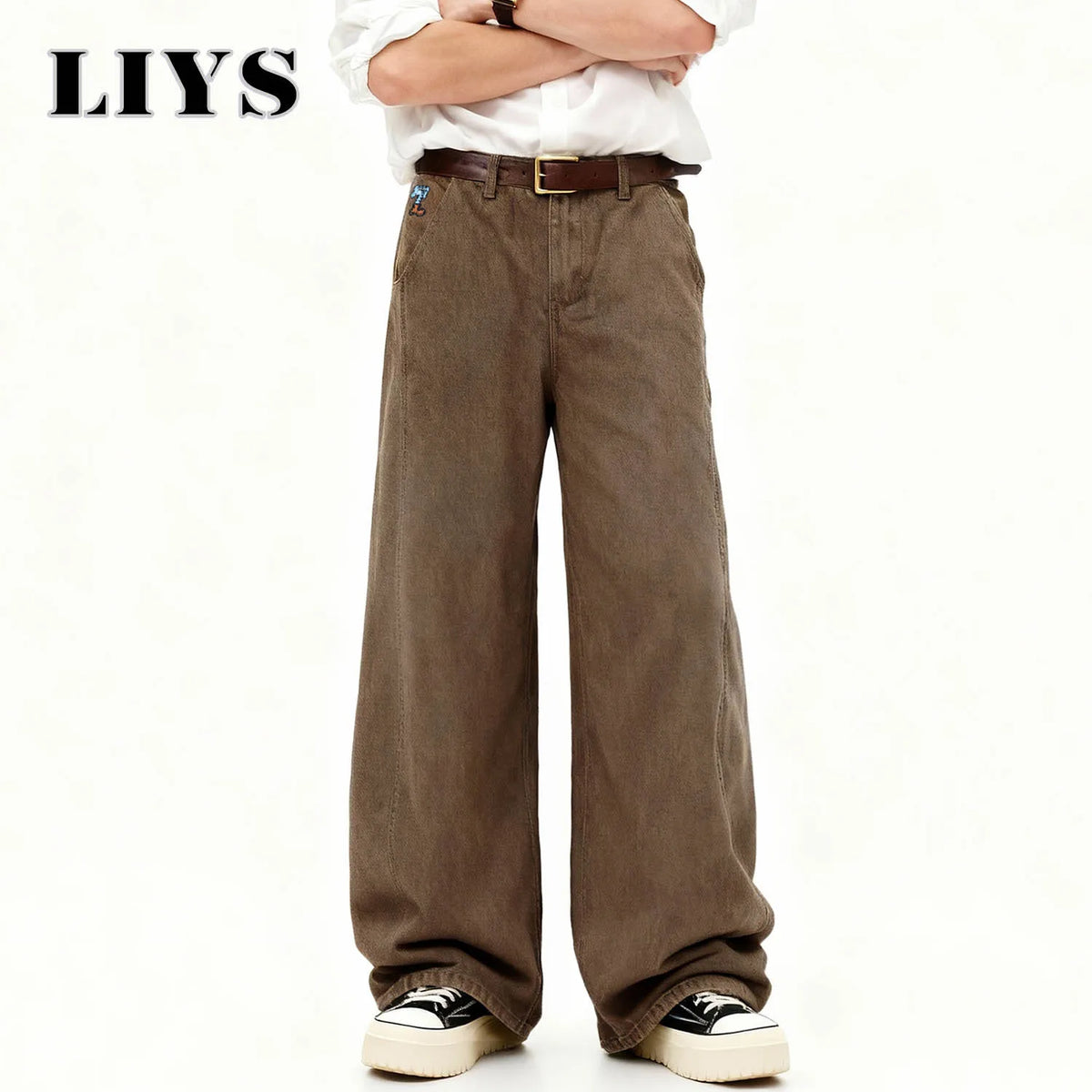 Men's Baggy Wide Leg Jeans – Retro Streetwear Denim