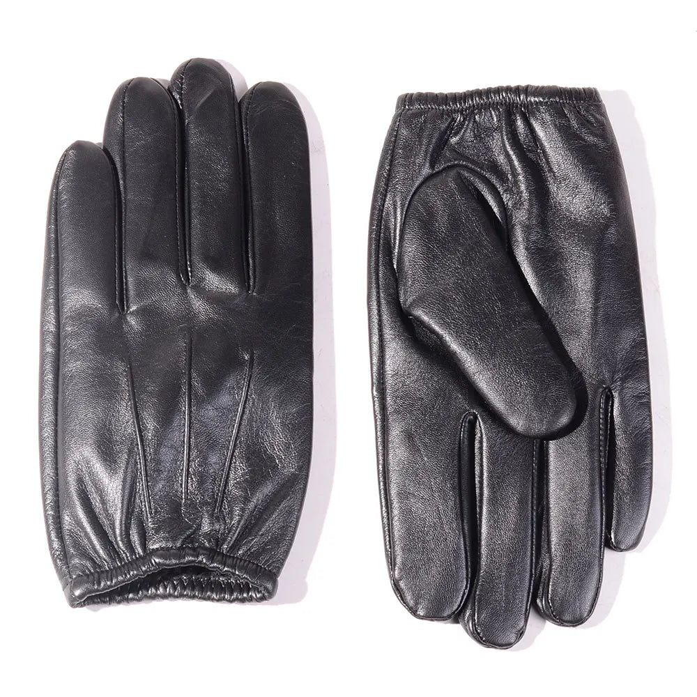 Men's Goatskin Leather Touchscreen Tactical Driving Gloves