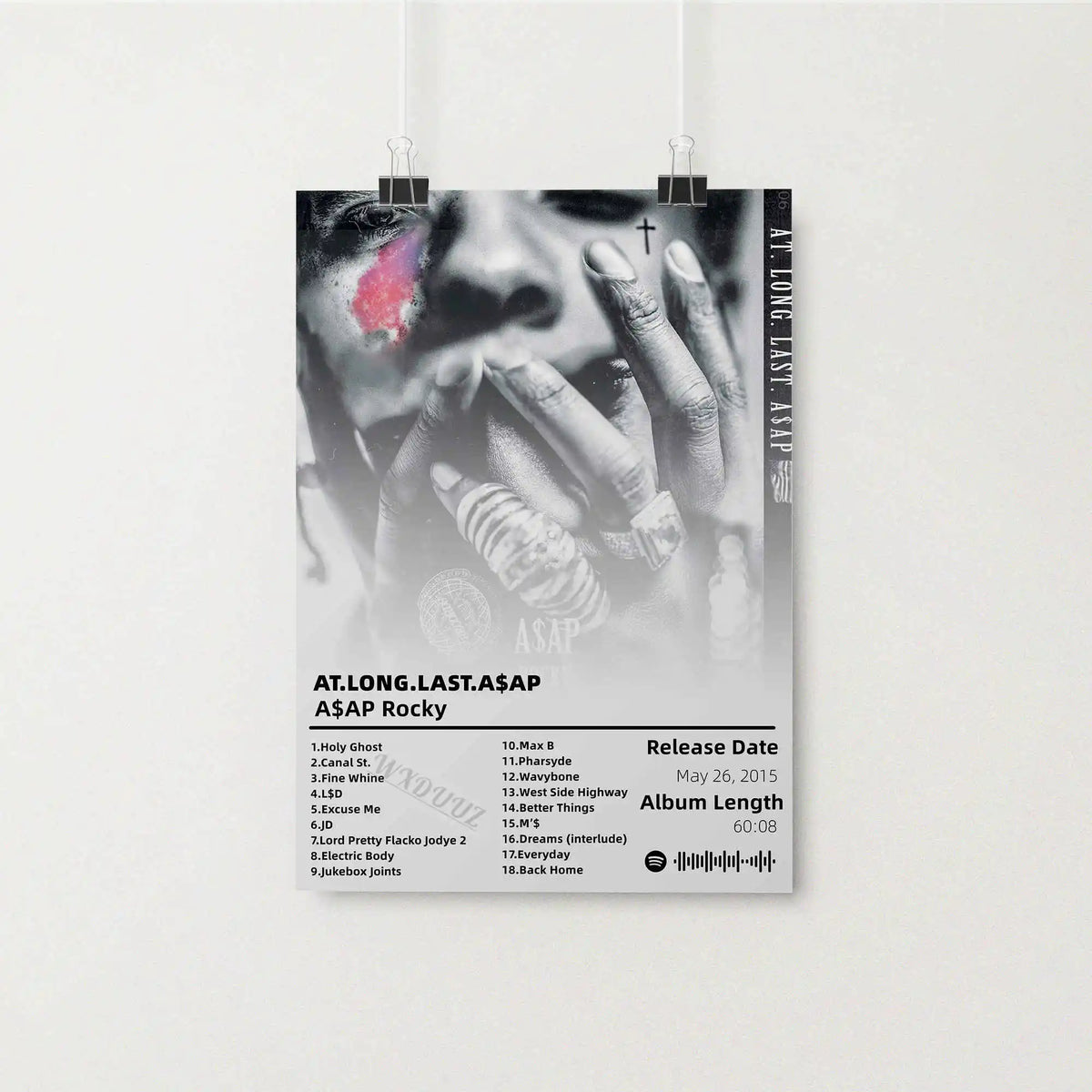 Hip Hop Music Album Poster – Canvas Wall Art Print