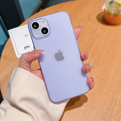 Ultra-Thin Matte TPU Case for iPhone 11–16 Series