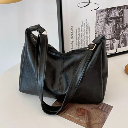 PU Leather Commuter Fashion Vintage Casual Tote Bag