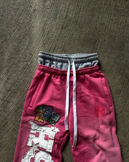 Y2K Gothic Harajuku Sweatpants – Loose Casual Pants with Letter Patch