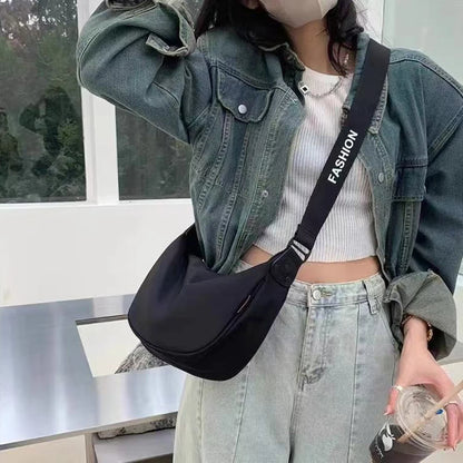 Oxford Cloth Dumpling Crossbody Shoulder Bag