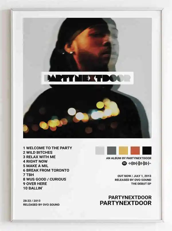 PARTYNEXTDOOR Partymobile Album Cover Poster Wall Art Print