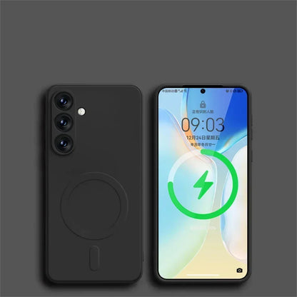 Magnetic MagSafe Silicone Case for Samsung Galaxy S26 S25 S24 S23 S22 S21 A Series