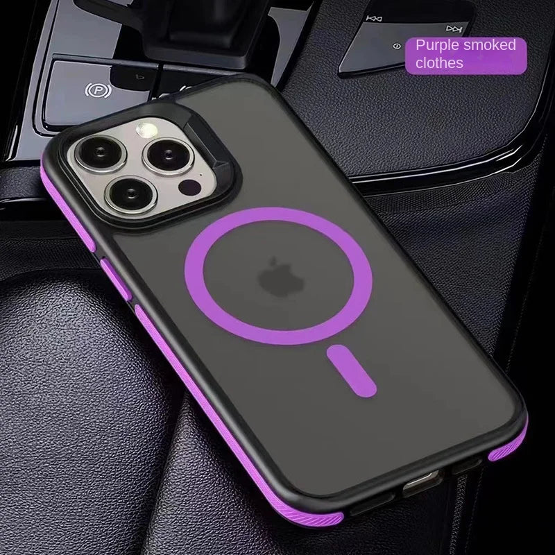 Magnetic MagSafe iPhone Case – Matte Translucent Armor | iPhone 11–16