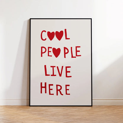 More Amor Por Favor Wall Art Print – Minimalist Heart Poster