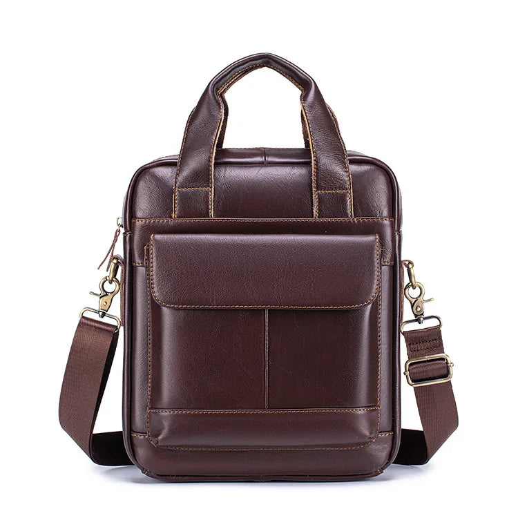 Genuine Leather Men's Crossbody Messenger Bag