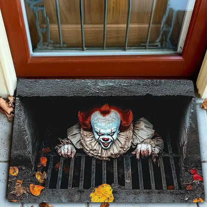 Halloween Scary Clown Door Mat – 3D Indoor Outdoor Rug