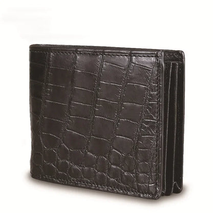 Genuine Alligator Leather Bifold Wallet for Men – Luxury