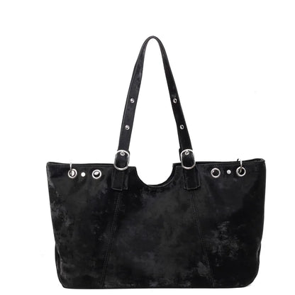 Large Suede Tote Bag for Women – Pillow Shoulder & Commute Bag