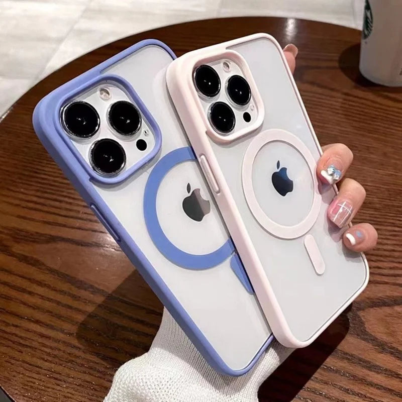 Transparent MagSafe iPhone Case – Colorful, iPhone X to 15 Series