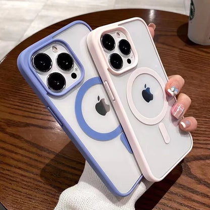 Transparent MagSafe iPhone Case – Colorful, iPhone X to 15 Series