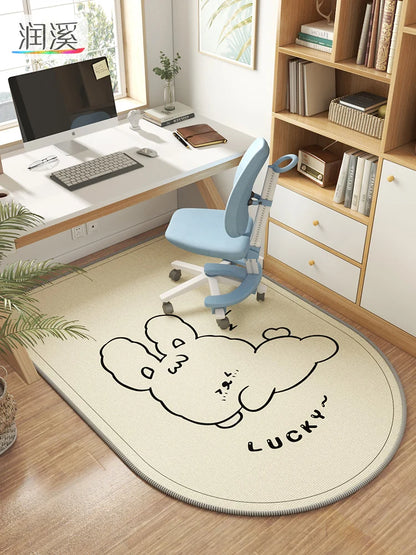 Kids Study Area Rug – Ocean Cartoon Chair Floor Mat