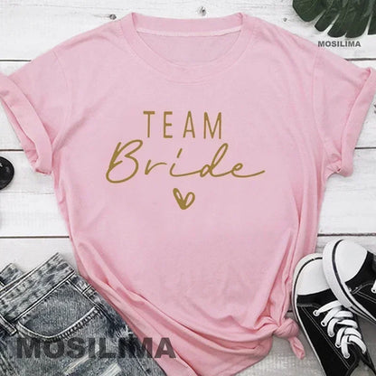 Bride & Bridesmaid Bachelorette Party T-Shirt for Women