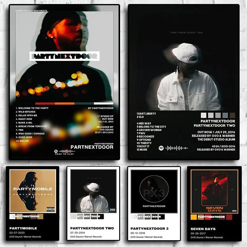 PARTYNEXTDOOR Partymobile Album Cover Poster Wall Art Print