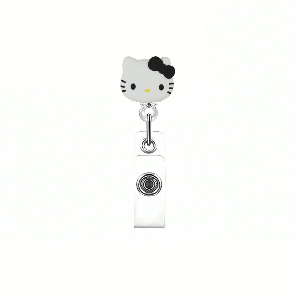 Sanrio Cat Retractable Badge Reel Keychain