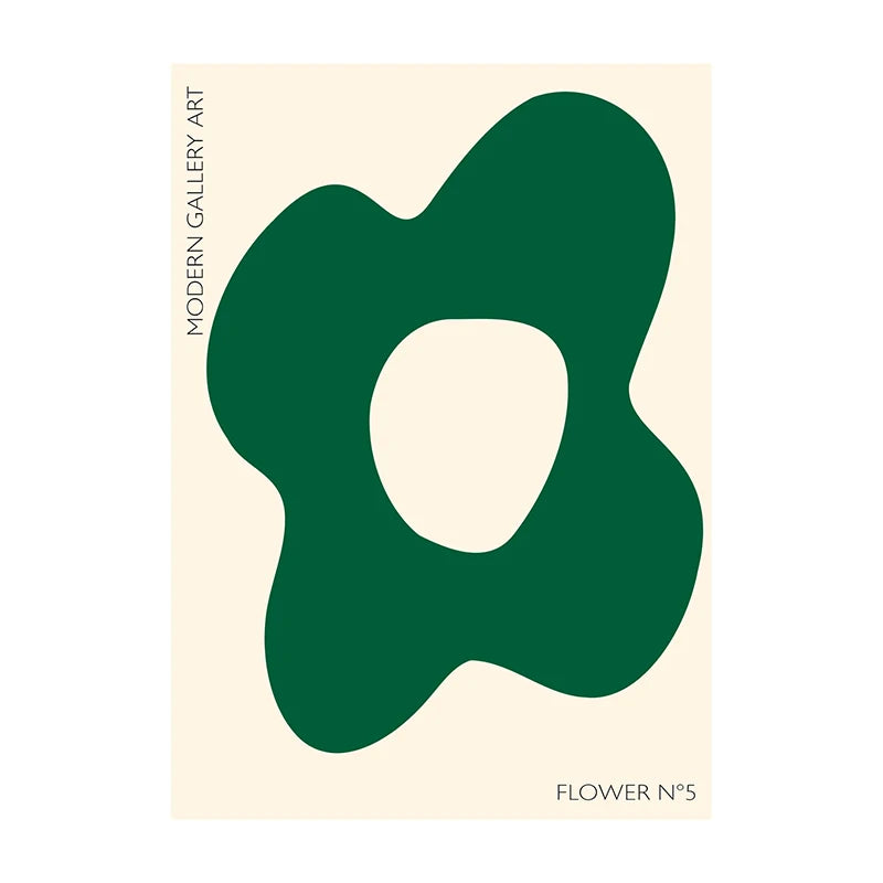 Minimalist Botanical Leaf Art Poster – Matisse-Inspired Wall Decor